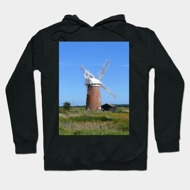 Horsey Windpump Hoodie by Chris Petty